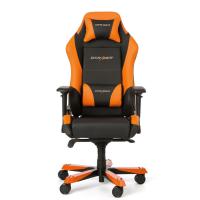 Компьютерное кресло DXRacer Iron OH/IS11 игровое, обивка: искусственная кожа, цвет: черный/оранжевый